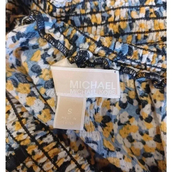 Michael Kors Off The Shoulder Floral Blouse Size Small - Picture 5 of 6